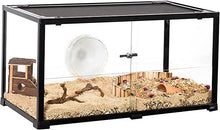 Load image into Gallery viewer, REPTIZOO 50 Gallon Reptile Terrarium, 2 in 1 Reptile Tank with Sliding Front Doors, 36" x 18" x 18" Bearded Dragon Tank - REPTI ZOO