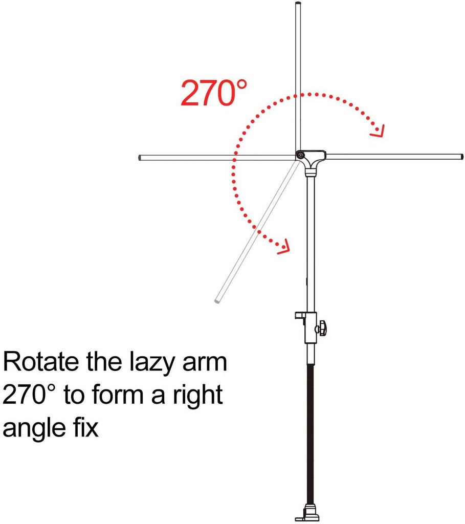 REPTI ZOO Reptile Dual Lamp Stand Lamp Hanger Holder Adjustable Metal Lamp Support for ReptileTerrarium Heating Reptile Light Fixtures - REPTI ZOO
