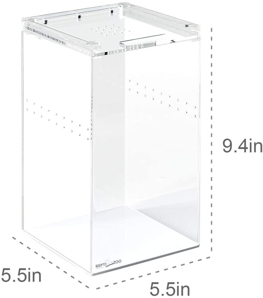 REPTI ZOO 1.4 Gallon 6“x6”x9“ Magnetic Acrylic Case - REPTI ZOO