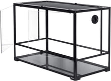 Load image into Gallery viewer, REPTI ZOO 67 Gallon 36" x 18" x 24" Reptile Large Glass Terrarium 2 in 1 Side Meshes and Side Glasses Reptile Terrarium(Knock-Down) RK0120P - REPTI ZOO