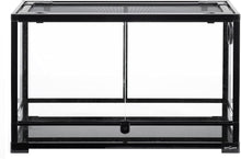 Load image into Gallery viewer, REPTI ZOO 30 Gallon 30" x 12"x 18" Glass Reptile Terrarium, Front Opening Reptile Habitat Tank, Double Doors Screen Ventilation(Knock-Down) RK301218G - REPTI ZOO