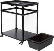 Load image into Gallery viewer, REPTIZOO Stackable Breeding Boxes Rack with Rolling Wheels Tank Stand - REPTI ZOO