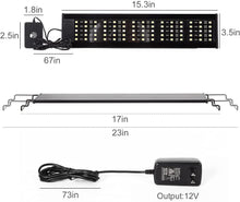 Load image into Gallery viewer, REPTI ZOO Reptile Aquarium Terrarium LED Light Ultra-thin Day and Night Light for Reptiles Aquarium Light, 3-Color Modes LED Light Hood 15W - REPTI ZOO