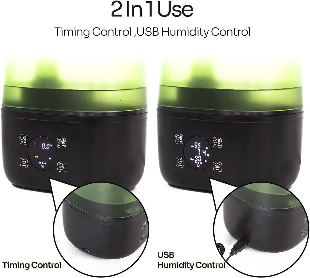 REPTI ZOO 4L Reptile Automatic Fogger 2 in 1 Digital Timing & Hygrostat Humidifier TF07G - REPTI ZOO