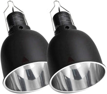 Load image into Gallery viewer, REPTI ZOO Reptile Light Fixture 2 Packs 5.5 Inch Deep Dome Lamp Cap Lamp Fixture Optical Reflection Cover for Reptile Glass Terrariums - REPTI ZOO