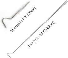 Load image into Gallery viewer, REPTI ZOO Portable Mini Snake Hook Collapsible Stainless Steel Snake Tongs and Snake & Reptile Hook Retractable Catching Snake Handling Tool - REPTI ZOO