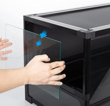 Load image into Gallery viewer, REPTI ZOO 67 Gallon 48" x 18" x 18" Large Glass Reptile Terrarium, Easy Folding & Detaching Reptile Breeding Tank with Black PVC Back Panel NRK0122 - REPTI ZOO
