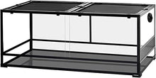 Load image into Gallery viewer, REPTI ZOO 90 Gallon 48" x 24" x 18" Reptile Habitat, Double Hinge Door with Screen Ventilation Reptile Terrarium (Knock-Down) RK0226 - REPTI ZOO