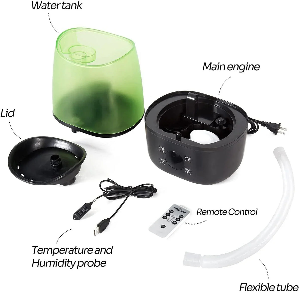 Reptielenbevochtiger/Fogger - 4L Tank - NIEUWE Digitale Timer - Voeg Water toe Van Boven! Voor Reptielen/Amfibieën/Herps - Compatibel met Alle Terraria en Behuizingen Reptielenbevochtiger/Fogger - 4L Tank - NIEUWE Digitale Timer - Voeg Water toe Van Boven! Voor Reptielen/Amfibieën/Herps - Compatibel met Alle Terraria en Behuizingen