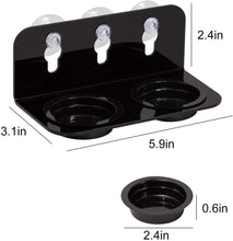 Load image into Gallery viewer, REPTI ZOO Reptile Water Bowl Double Grid Gecko Food Dish Feeder with 6 Pcs Cups Dish Bowls for Pet Food and Water Feeding - REPTI ZOO