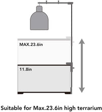 Load image into Gallery viewer, REPTI ZOO Reptile Dual Lamp Stand Lamp Hanger Holder Adjustable Metal Lamp Support for ReptileTerrarium Heating Reptile Light Fixtures - REPTI ZOO