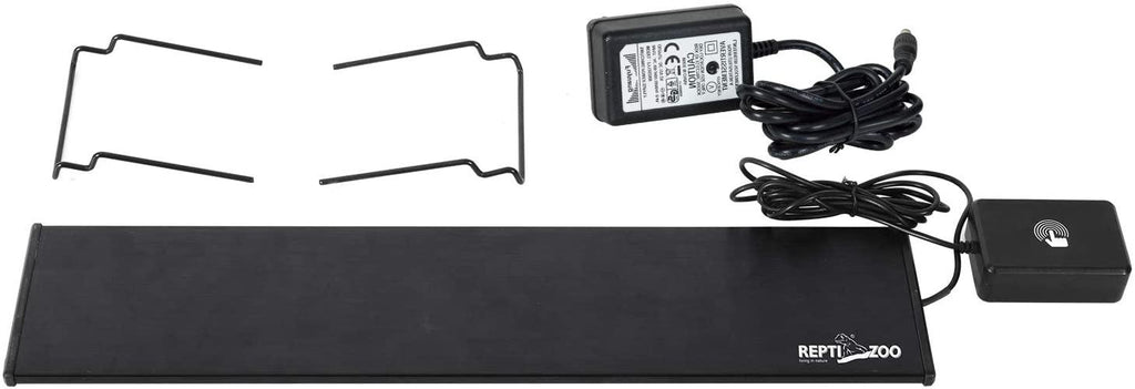 REPTI ZOO Reptile Aquarium Terrarium LED Light Ultra-thin Day and Night Light for Reptiles Aquarium Light, 3-Color Modes LED Light Hood 15W - REPTI ZOO