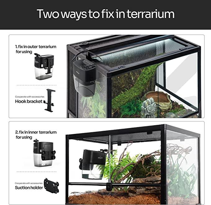 REPTI ZOO Mini Portable Reptile Mister Starter Mister with 0.8L Reservoir TR08 - REPTI ZOO