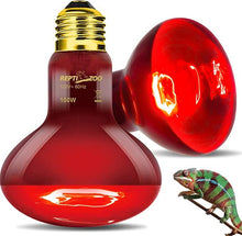 Load image into Gallery viewer, REPTI ZOO 2PCS 100W Infrared Reptile Heat Lamp Infrared Basking Spot Light IFL100 - REPTI ZOO