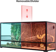 Load image into Gallery viewer, REPTI ZOO 90 Gallon 48*18*24 Glass Reptile Terrarium With Flexible Side Vent RK0223A - REPTI ZOO
