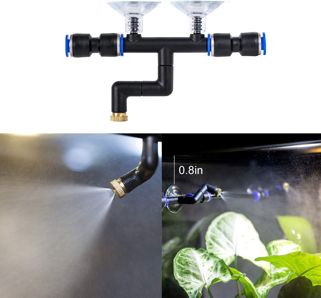 REPTI ZOO 4 Pieces Spray Nozzles Adjustable Fine Misting Water for Reptiles - REPTI ZOO