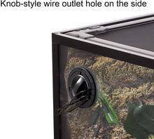 Load image into Gallery viewer, REPTI ZOO 67 Gallon 36" x 18" x 24" Double Hinge Door with Screen Ventilation Reptile Terrarium(Knock-Down) RK0120N - REPTI ZOO