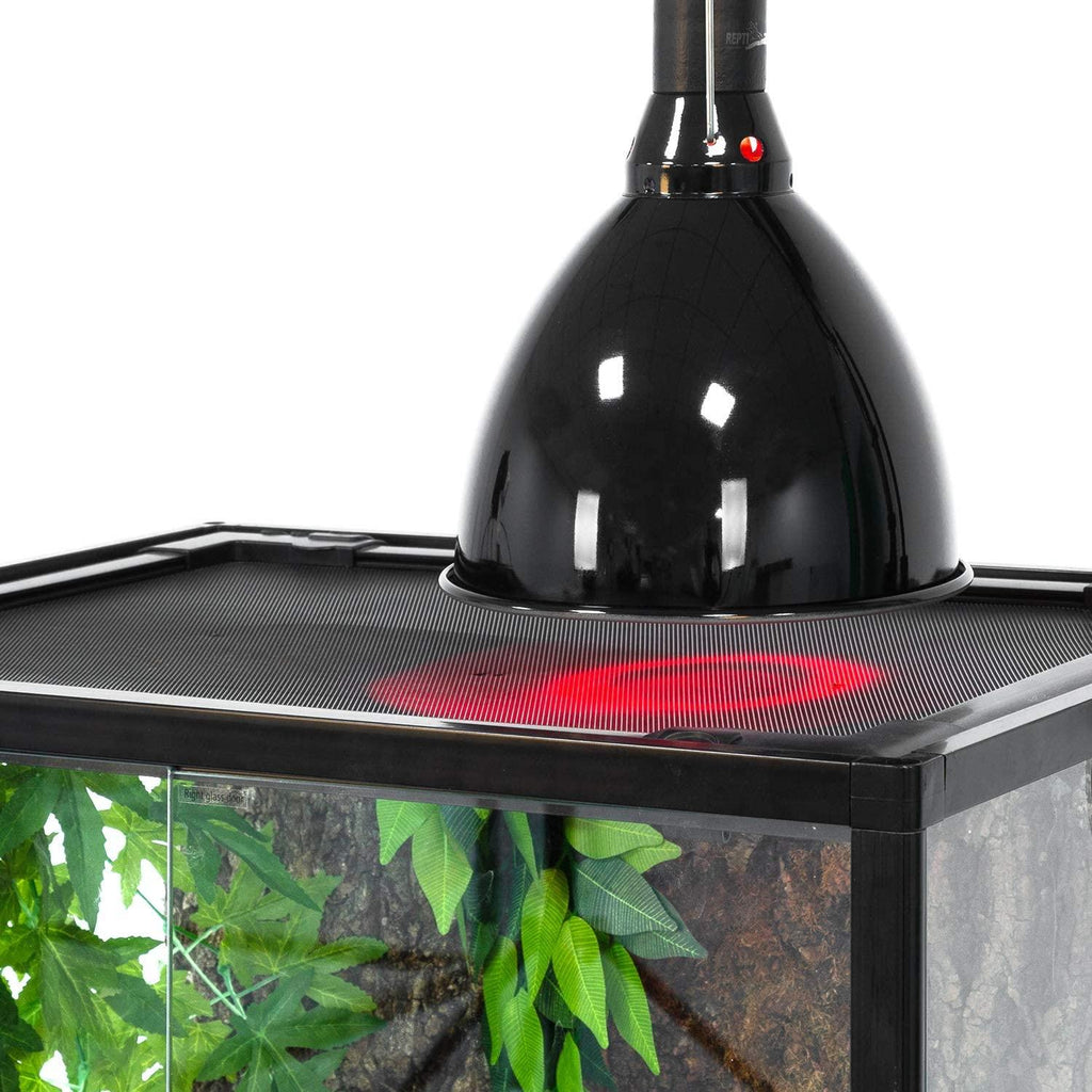 REPTI ZOO 8.5 inch Reptile Light Fixture 200W 2 in 1 E26 Base,Aquarium Dome Reptile UVB Light Socket Fixture (Without Bulbs) - REPTI ZOO