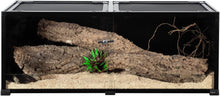Load image into Gallery viewer, Full Tempered Glass 64 Gallon Reptile Terrarium 48" X 18" X 18", Black-Tinted ECO-Terrarium to Reduce Stress RKF0315B - REPTI ZOO