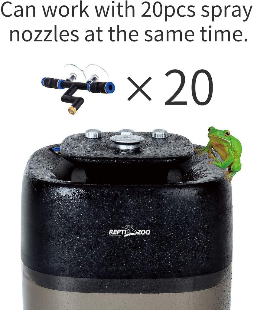 REPTI ZOO 10L Reptile Mister Fogger Terrariums Humidifier Extremly High Pressure for a Variety of Reptiles/Amphibians TR05 - REPTI ZOO