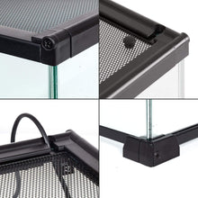 Load image into Gallery viewer, REPTI ZOO 8 Gallon 12" x 12" x 12" Mini Reptile Terrarium, Reptile Tank Leopard Gecko Habitat RAK10 - REPTI ZOO