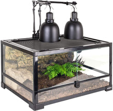 Load image into Gallery viewer, REPTI ZOO Reptile Light Fixture 2 Packs 5.5 Inch Deep Dome Lamp Cap Lamp Fixture Optical Reflection Cover for Reptile Glass Terrariums - REPTI ZOO