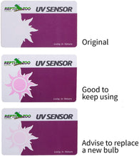 Load image into Gallery viewer, REPTI ZOO UVB Tester Reptile Lamp UV Sensor Reptile UVA UVB Fluorescent Lamp Tester Card, Set of 2 - REPTI ZOO
