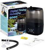 4L Reptile Fogger Mister for Reptile Terrariums, Humidifier Digital Tank Timing Terrarium Humidifier Smart Touch Screen Mister TF03