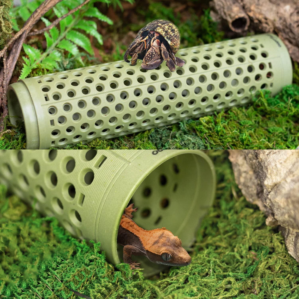 REPTIZOO 2 Pieces Hermit Crab Climbing Branch Toys Spliceable Climbing Post for Aquarium Freshwater Shrimp,Crested Gecko,Hermit Crab - REPTI ZOO