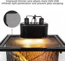Load image into Gallery viewer, REPTI ZOO 30 Gallon 30" x 12"x 18" Glass Reptile Terrarium, Front Opening Reptile Habitat Tank, Double Doors Screen Ventilation(Knock-Down) RK301218G - REPTI ZOO