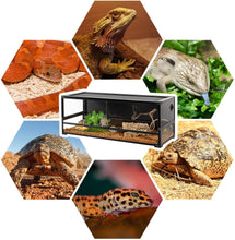 Load image into Gallery viewer, REPTI ZOO 67 Gallon 48" x 18" x 18" Large Glass Reptile Terrarium, Easy Folding & Detaching Reptile Breeding Tank with Black PVC Back Panel NRK0122 - REPTI ZOO