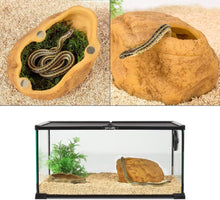 Load image into Gallery viewer, REPTIZOO Reptile Hide Cave, Snake Cave and Hides, 3-in-1 Magnetic Attraction Cave for Snake, Ball Python, Geckos Reptiles - REPTI ZOO