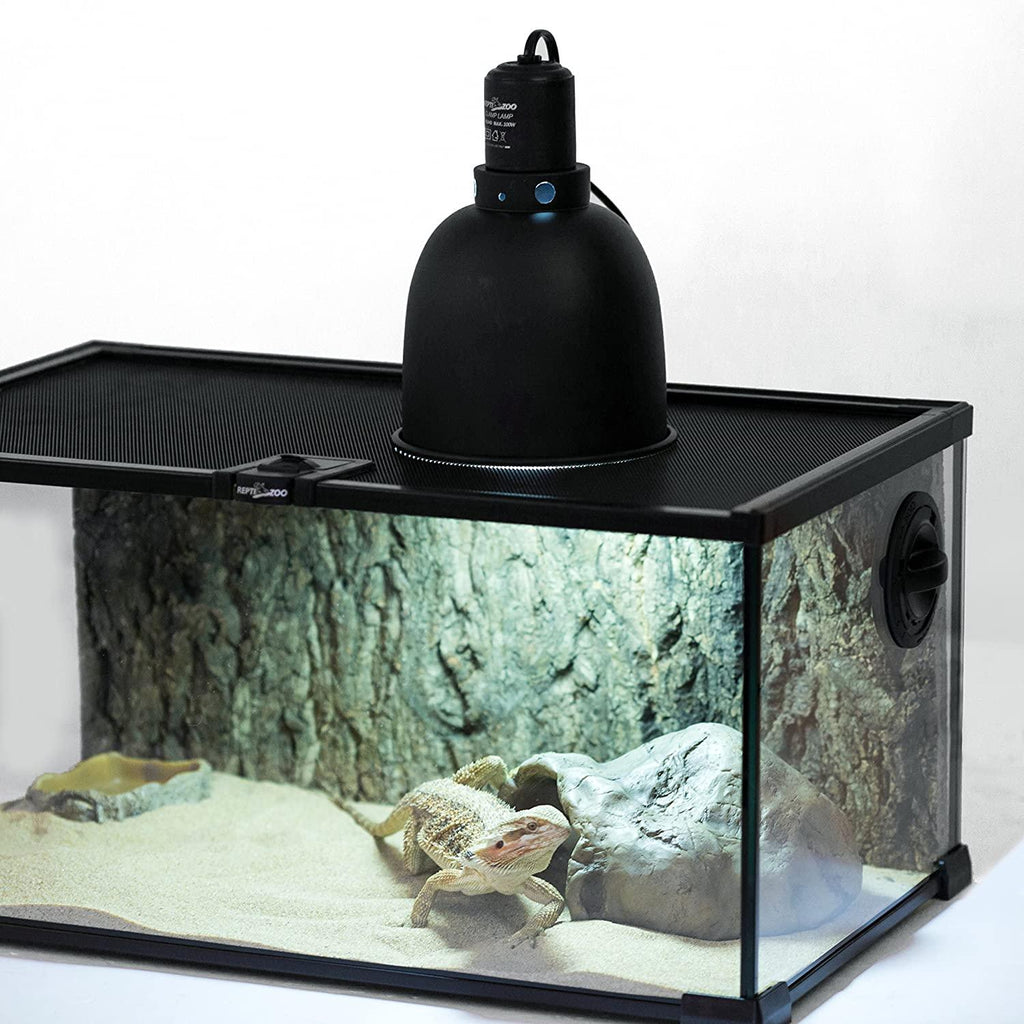 REPTI ZOO 5.5 Inch Deep Dome Lamp Cap Lamp Fixture,Optical Reflection Cover for Reptile Glass Terrariums - REPTI ZOO