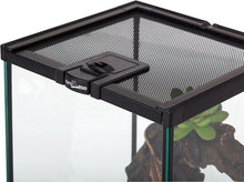 Load image into Gallery viewer, REPTIZOO Mini Reptile Glass Terrarium Tank 8" x 8" x 12" Full View Visually Appealing Top Feeding & Venlitation Small Reptile Glass Habitat - REPTI ZOO