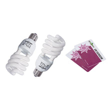 Load image into Gallery viewer, REPTIZOO Energy Saving Lamps UVB & UVA Bulb and UV Test Card Kit 4pcs(1 set) - REPTI ZOO