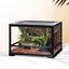 REPTI ZOO 25 Gallon 18" X 18" X 13" Reptile Terrarium, Upgrade Glass Front Opening Terrarium(Knock-Down) RK0116S - REPTI ZOO