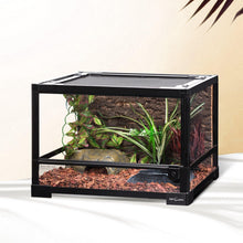 Load image into Gallery viewer, REPTI ZOO 25 Gallon 18" X 18" X 13" Reptile Terrarium, Upgrade Glass Front Opening Terrarium(Knock-Down) RK0116S - REPTI ZOO