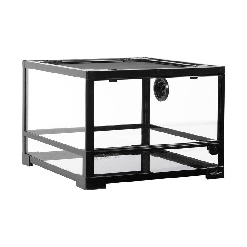 REPTI ZOO 25 Gallon 18" X 18" X 13" Reptile Terrarium, Upgrade Glass Front Opening Terrarium(Knock-Down) RK0116S - REPTI ZOO