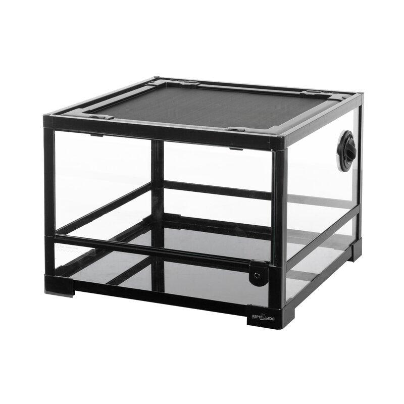 REPTI ZOO 25 Gallon 18" X 18" X 13" Reptile Terrarium, Upgrade Glass Front Opening Terrarium(Knock-Down) RK0116S - REPTI ZOO