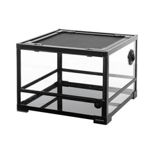 Load image into Gallery viewer, REPTI ZOO 25 Gallon 18" X 18" X 13" Reptile Terrarium, Upgrade Glass Front Opening Terrarium(Knock-Down) RK0116S - REPTI ZOO