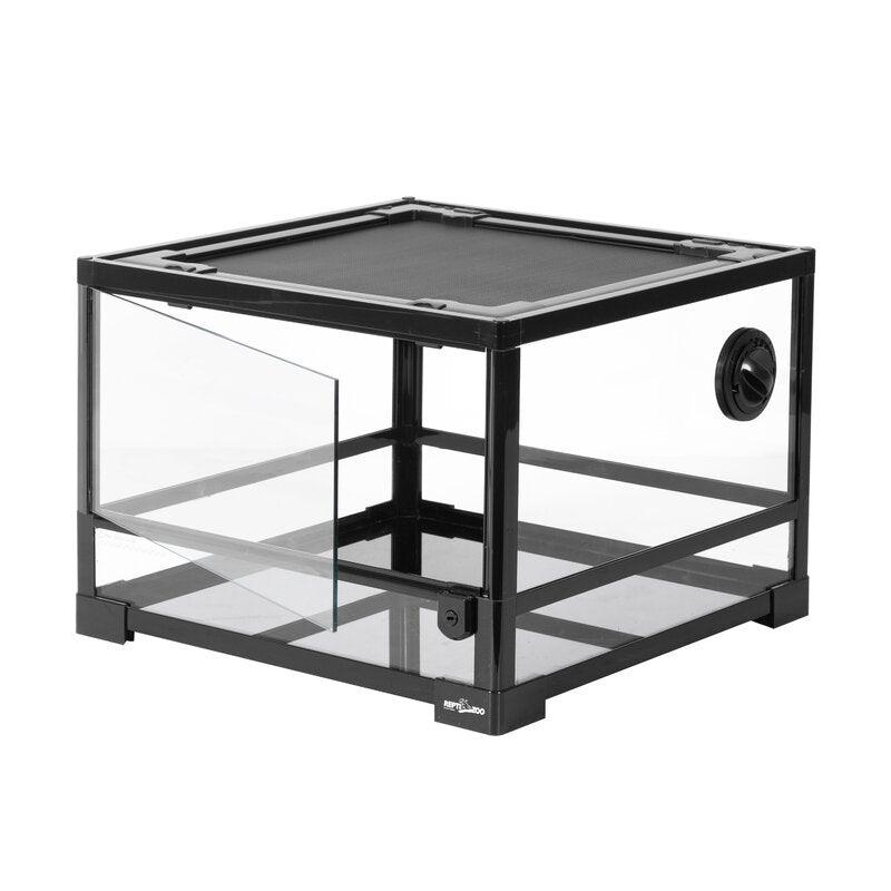 REPTI ZOO 25 Gallon 18" X 18" X 13" Reptile Terrarium, Upgrade Glass Front Opening Terrarium(Knock-Down) RK0116S - REPTI ZOO