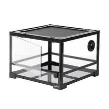 Load image into Gallery viewer, REPTI ZOO 25 Gallon 18" X 18" X 13" Reptile Terrarium, Upgrade Glass Front Opening Terrarium(Knock-Down) RK0116S - REPTI ZOO