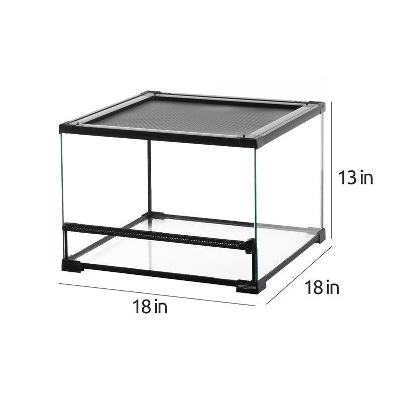 REPTI ZOO 17 Gallon 18"×18"×12.6" Tropical Glass Tank RHK03SG - REPTI ZOO