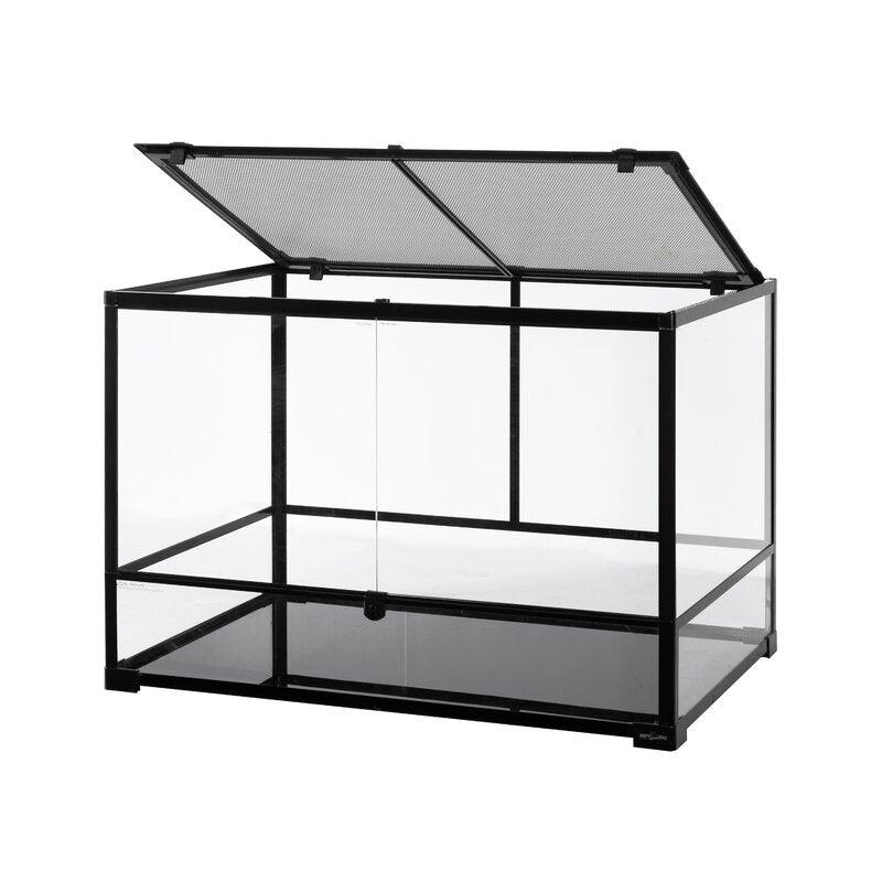 REPTI ZOO 90 Gallon 36" X 24" X 24" Large Reptile Terrarium Upgrade Glass Front Opening Tank RK362424 - REPTI ZOO