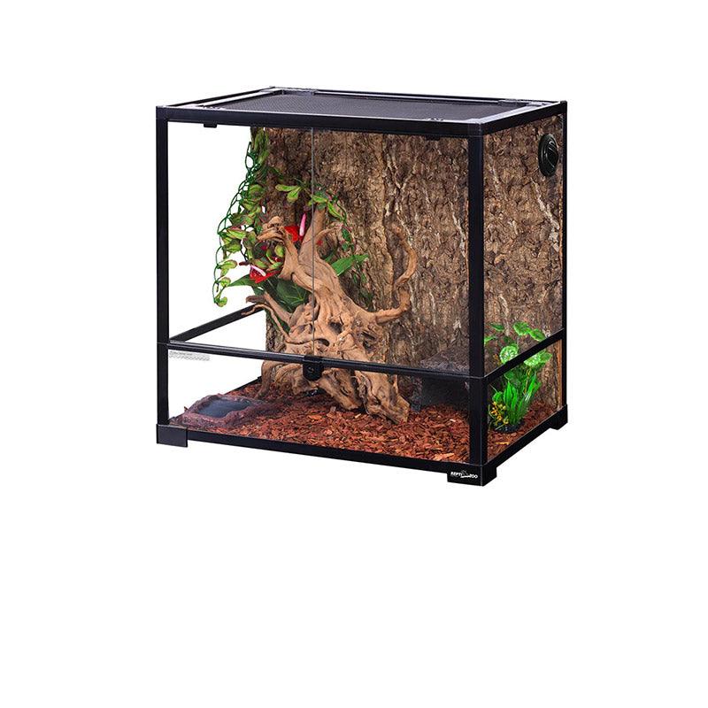 REPTI ZOO 45 Gallon 24″*18″*24″ Reptile Habitat With Ventilated Screen And Double Doors RK0111 - REPTI ZOO