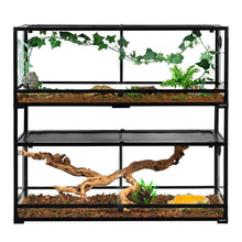 Load image into Gallery viewer, REPTI ZOO Stackable Reptile Glass Terrarium Tank (2 tanks) - REPTI ZOO