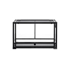 Load image into Gallery viewer, REPTI ZOO 30 Gallon 30" x 12"x 18" Glass Reptile Terrarium, Front Opening Reptile Habitat Tank, Double Doors Screen Ventilation(Knock-Down) RK301218G - REPTI ZOO