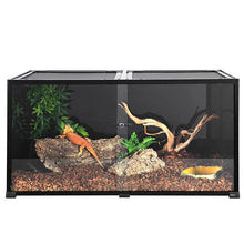 Load image into Gallery viewer, REPTI ZOO 2nd-Generation 120 Gallon Reptile Terrarium 48" x 24" x 24", Black-Tinted Glass ECO-Terrarium to Reduce Stress, Fully Knock-Down RKF0318B - REPTI ZOO