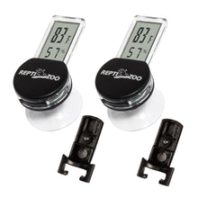 Load image into Gallery viewer, REPTI ZOO Reptile Terrarium Thermometer Hygrometer Digital Display 2PCS Pet Rearing Box Reptiles Tank Thermometer Hygrometer with Suction Cup - REPTI ZOO