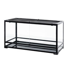 Load image into Gallery viewer, REPTI ZOO Glass Reptile Terrarium 50 Gallon, Front Opening Reptile Habitat Tank 36" x 18"x 18" for Reptile , Double Doors with Background RK361818A - REPTI ZOO